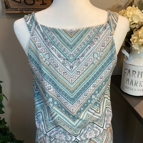 WHBM * Sleeveless Dress w/Gold and Silver Accents - Picture 5 of 7